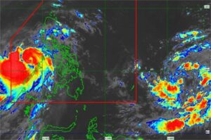 25 Lugar sa Luzon at Visayas Binalaan sa Malakas na Ulan Dahil sa Fung-Wong